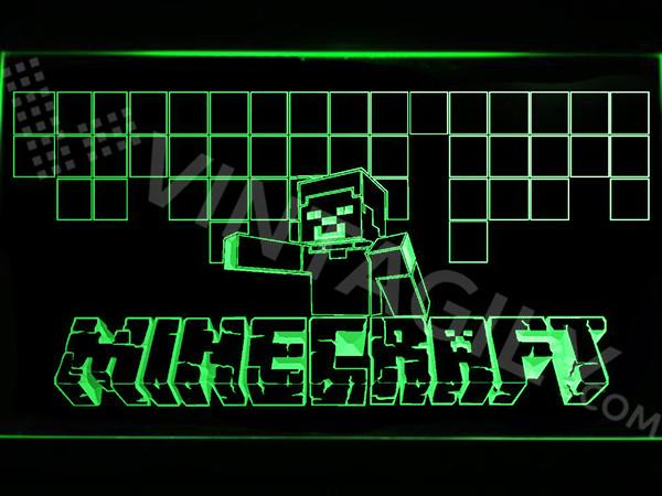 Minecraft LED Neon Sign Electrical - Green - TheLedHeroes