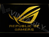 FREE Republic of Gamers LED Sign - Yellow - TheLedHeroes