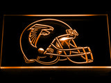 FREE Atlanta Falcons Helmet LED Sign - Orange - TheLedHeroes