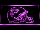 Atlanta Falcons Helmet LED Sign - Purple - TheLedHeroes