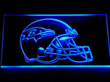 Baltimore Ravens Helmet LED Neon Sign Electrical - Blue - TheLedHeroes