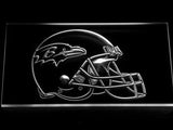 Baltimore Ravens Helmet LED Neon Sign Electrical - White - TheLedHeroes