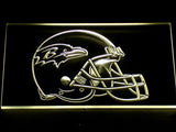 FREE Baltimore Ravens Helmet LED Sign - Yellow - TheLedHeroes