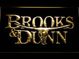 Brooks & Dunn LED Neon Sign USB - Yellow - TheLedHeroes