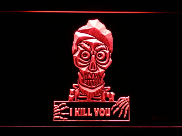 Achmed - Silence, I kill you LED Neon Sign Electrical - Red - TheLedHeroes