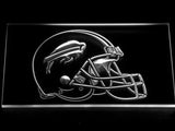 Buffalo Bills Helmet LED Neon Sign USB - White - TheLedHeroes