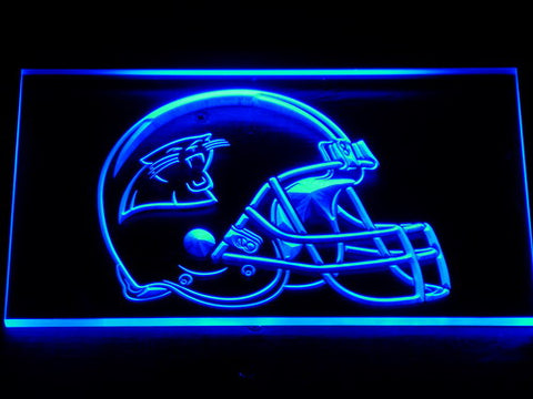 FREE Carolina Panthers Helmet LED Sign - Blue - TheLedHeroes