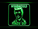 What would fonzie do? LED Neon Sign USB - Green - TheLedHeroes