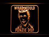 What would fonzie do? LED Neon Sign Electrical - Orange - TheLedHeroes