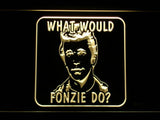 What would fonzie do? LED Neon Sign Electrical - Yellow - TheLedHeroes