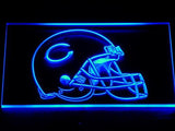 Chicago Bears Helmet LED Neon Sign Electrical - Blue - TheLedHeroes