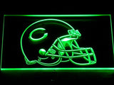 Chicago Bears Helmet LED Neon Sign Electrical - Green - TheLedHeroes
