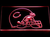 FREE Chicago Bears Helmet LED Sign - Red - TheLedHeroes