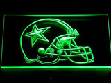 Dallas Cowboys Helmet LED Neon Sign Electrical - Green - TheLedHeroes