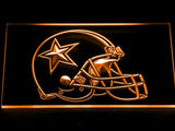 Dallas Cowboys Helmet LED Neon Sign Electrical - Orange - TheLedHeroes