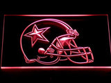 Dallas Cowboys Helmet LED Neon Sign USB - Red - TheLedHeroes