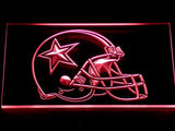 Dallas Cowboys Helmet LED Neon Sign Electrical - Red - TheLedHeroes