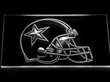 Dallas Cowboys Helmet LED Neon Sign Electrical - White - TheLedHeroes