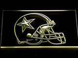 FREE Dallas Cowboys Helmet LED Sign - Yellow - TheLedHeroes