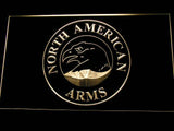 North American Arms LED Neon Sign USB - Yellow - TheLedHeroes