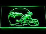 Denver Broncos Helmet LED Neon Sign Electrical - Green - TheLedHeroes