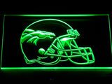 FREE Denver Broncos Helmet LED Sign - Green - TheLedHeroes