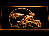 FREE Denver Broncos Helmet LED Sign - Orange - TheLedHeroes