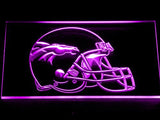 Denver Broncos Helmet LED Neon Sign Electrical - Purple - TheLedHeroes
