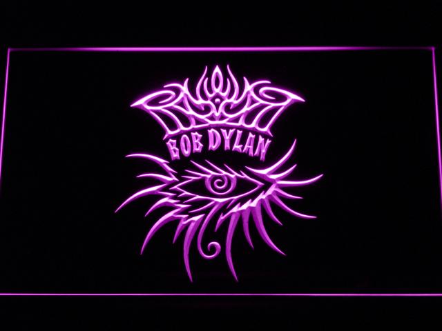 Bob Dylan LED Neon Sign USB - Purple - TheLedHeroes