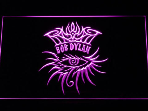 Bob Dylan LED Neon Sign USB - Purple - TheLedHeroes