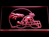 Denver Broncos Helmet LED Neon Sign Electrical - Red - TheLedHeroes