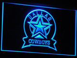 Dallas Cowboys (3) LED Neon Sign Electrical - Blue - TheLedHeroes