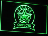 Dallas Cowboys (3) LED Neon Sign Electrical - Green - TheLedHeroes