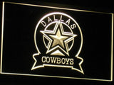 Dallas Cowboys (3) LED Neon Sign Electrical - Yellow - TheLedHeroes