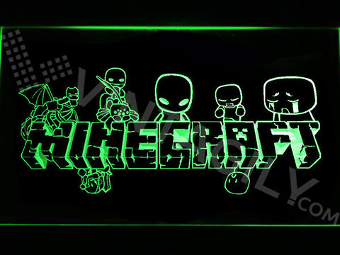 Minecraft 3 LED Sign - Green - TheLedHeroes