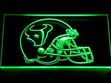 FREE Houston Texans Helmet LED Sign - Green - TheLedHeroes