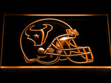 Houston Texans Helmet LED Sign - Orange - TheLedHeroes