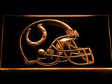 Indianapolis Colts Helmet LED Neon Sign Electrical - Orange - TheLedHeroes