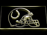 Indianapolis Colts Helmet LED Neon Sign Electrical - Yellow - TheLedHeroes