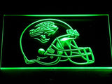 Jacksonville Jaguars Helmet LED Neon Sign USB - Green - TheLedHeroes