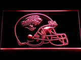 Jacksonville Jaguars Helmet LED Neon Sign Electrical - Red - TheLedHeroes