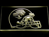 Jacksonville Jaguars Helmet LED Sign - Yellow - TheLedHeroes