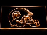 Miami Dolphins Helmet LED Neon Sign Electrical - Orange - TheLedHeroes