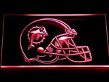 Miami Dolphins Helmet LED Neon Sign USB - Red - TheLedHeroes