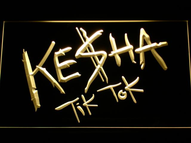 Kesha LED Neon Sign USB - Yellow - TheLedHeroes