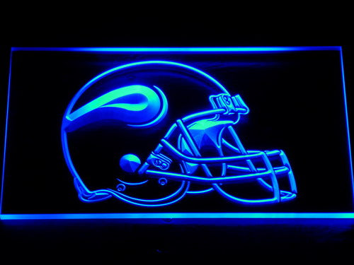 Minnesota Vikings Helmet LED Sign - Blue - TheLedHeroes