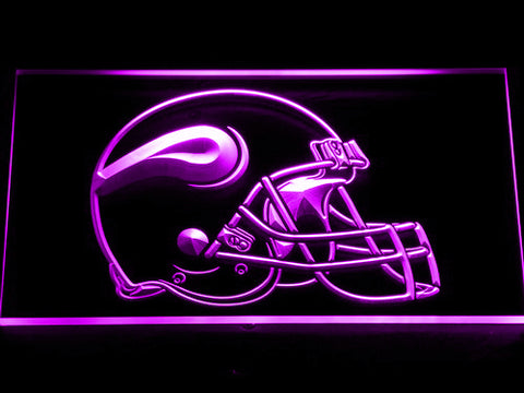 Minnesota Vikings Helmet LED Sign - Purple - TheLedHeroes