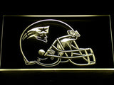 New England Patriots Helmet LED Sign - Yellow - TheLedHeroes