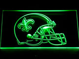 New Orleans Saints Helmet LED Sign - Green - TheLedHeroes