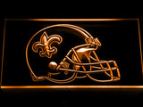 FREE New Orleans Saints Helmet LED Sign - Orange - TheLedHeroes